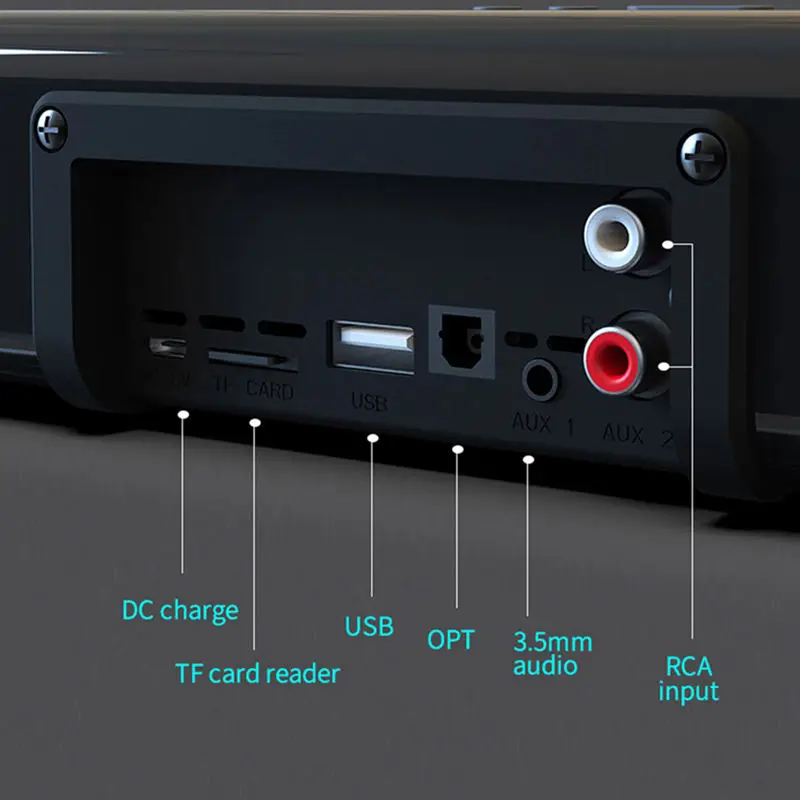Bs-39A Wireless Bluetooth Soundbar Tv Home Theater Speaker Stereo Surround Sound With Remote Control Speaker