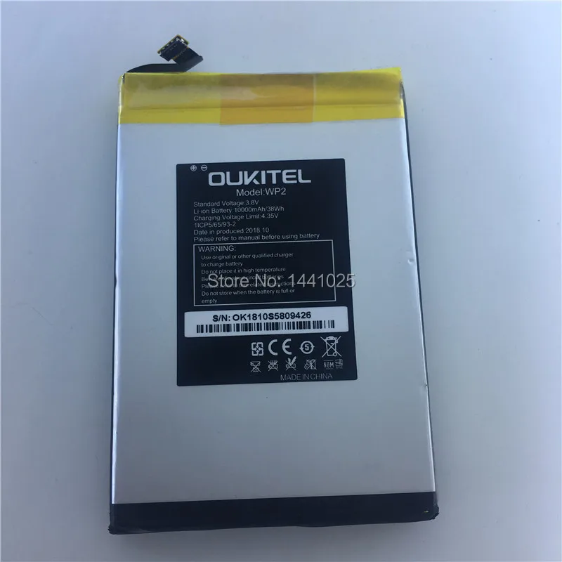 

In Stock 2023 production date for OUKITEL WP2 battery 10000mAh NEW High Quality Battery Replacement + Tracking Number