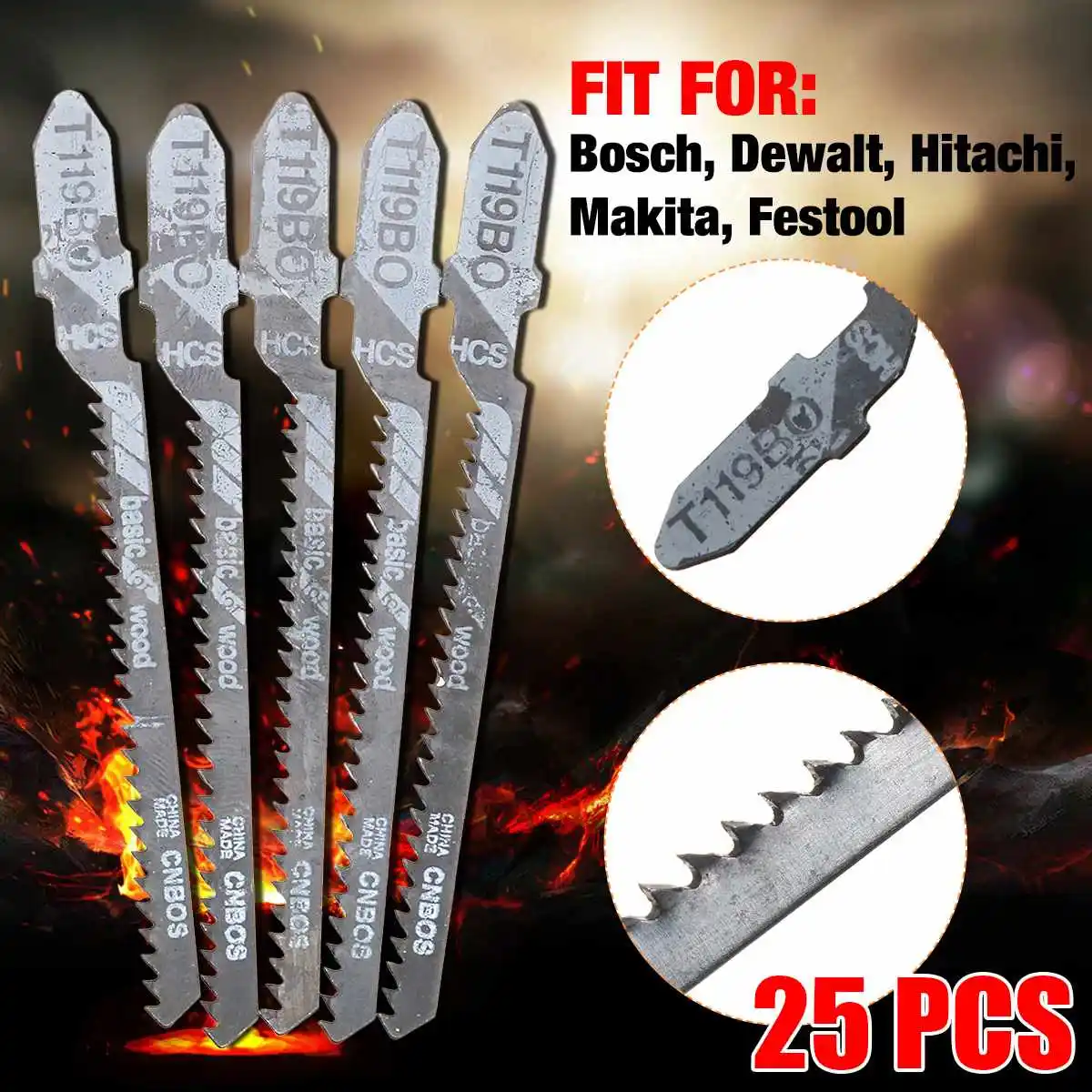Buy Best Price 25pcs T119BO Jig Saw Blade Set Metal