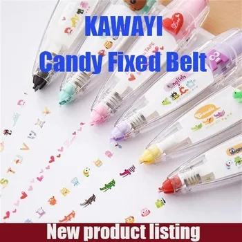 

1pcs Kawaii Animals Press Type Decorative Correction Tape Diary Stationery School Supply