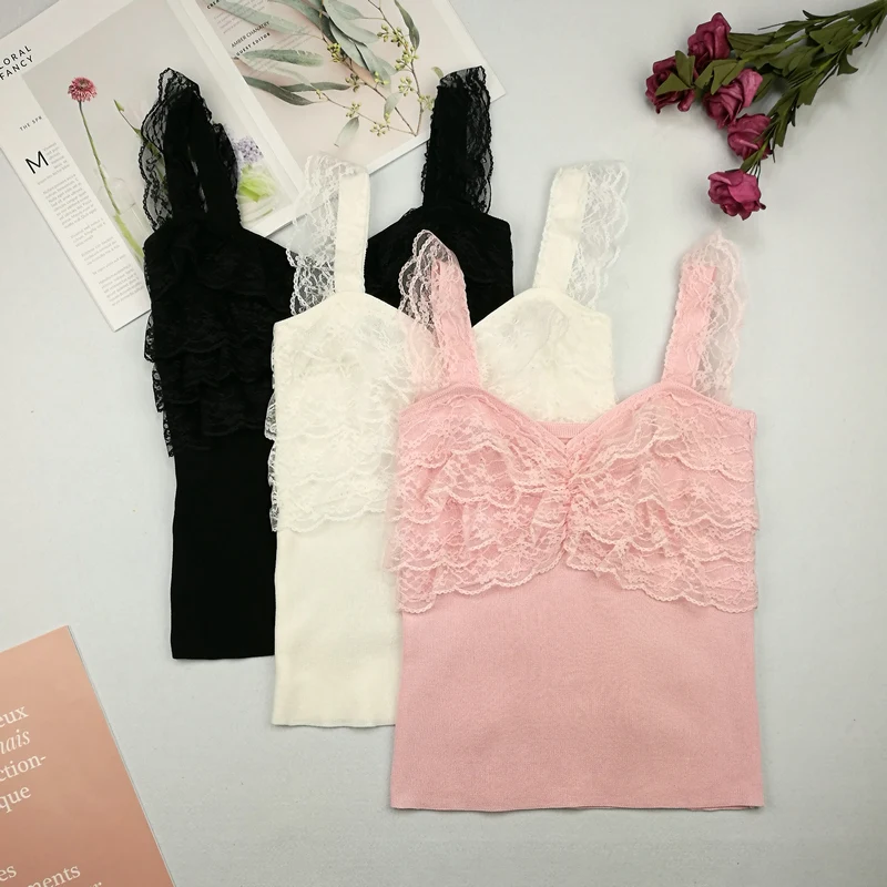 Милая Кружевная трикотажная кофта в стиле пэчворк топы для девушек