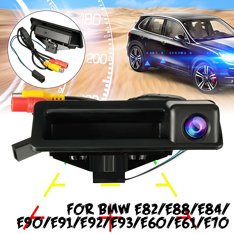 Задний вид автомобиля Камера парковочная HD CCD зеркало заднего вида номер для BMW E60 E61 E70 E71 E72 E82 E88 E84 E90 E91 E92 E93 X1 X5