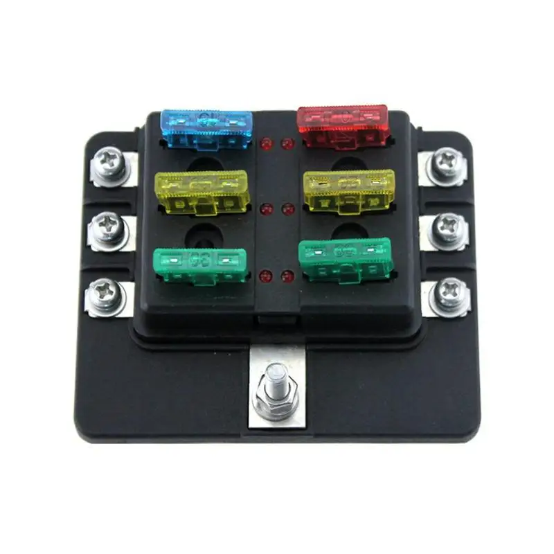 Buy 6/8/10/12 Ways Blade Fuse Box Holder with LED