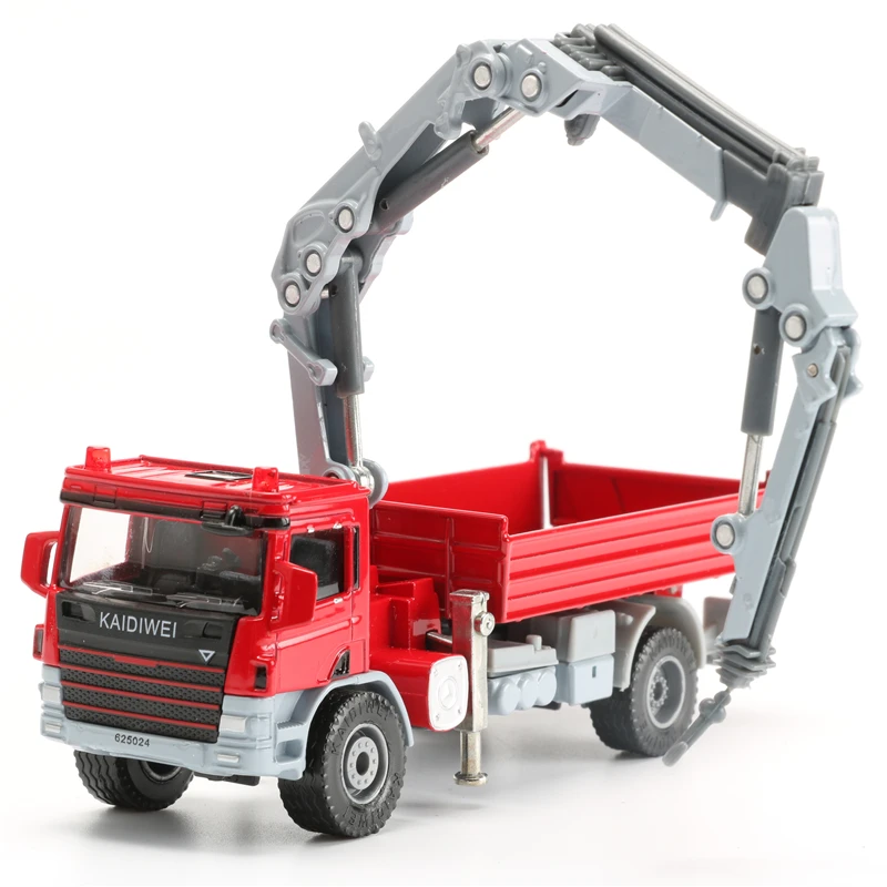 

KDW 1:50 Alloy Atego With Crane Truck Model Toy Lorry Dump Truck Construction Crane Collection Toys For Boys Birthday Gift