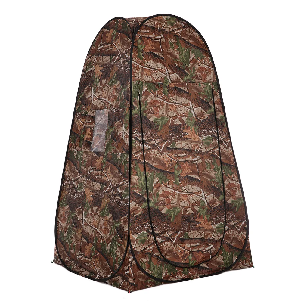 

TOMSHOO Beach Tent Pop Up Camping Tent Toilet Shower Tent Changing Sun Shelter with Carrying Bag for Hiking Travel Camouflage