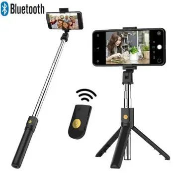 

New Long Extendable Holder Tripod Remote Bluetooth Shutter Fit For Cell Phone ios android universal phones