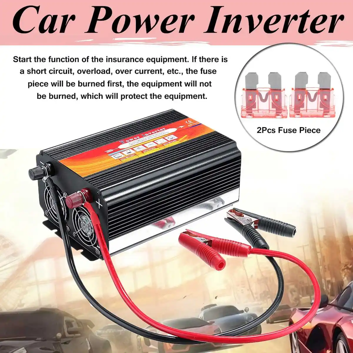 

DC 12V/24V to AC 220V/110V P eak 2000W Smart Solar Power Inverter Converter Intelligent LCD Display Voltage Transformer Universa
