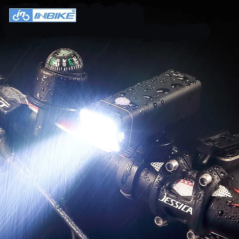 Best INBIKE Outdoor Bicycle Light USB Charging Bike Front Lights Handlebar Flashlight Light Lamp IPX6 Waterproof 1