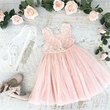 Robes d'été de cérémonies pour petites filles, Robe Fille, vêtements Tutu, pour fête de mariage