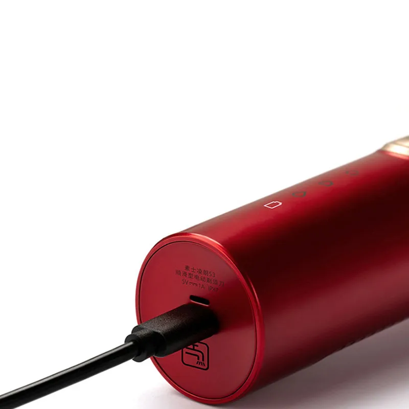 Оригинальная электробритва SOOCAS S3 для мужчин, 3 режущие головки для сухого влажного бритья, беспроводная перезаряжаемая USB Водонепроницаемая бритва, новинка
