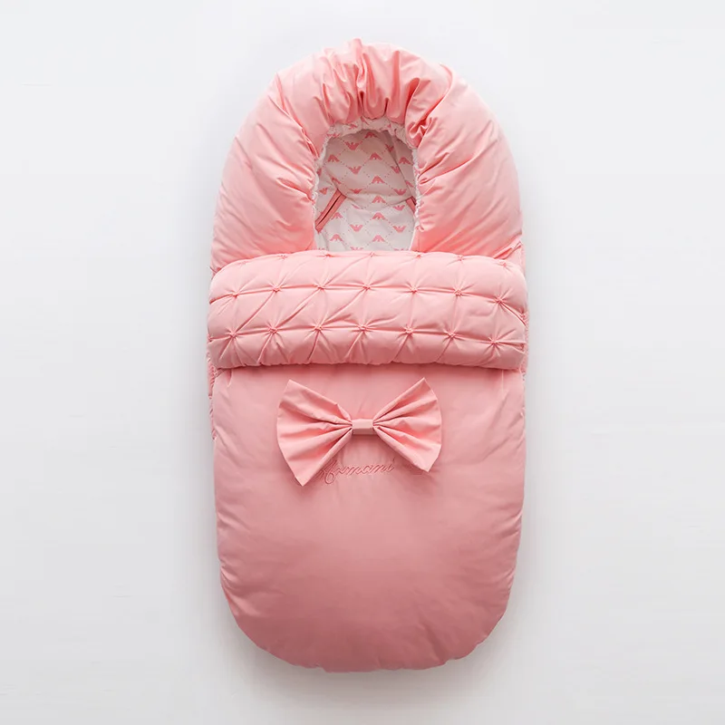 

Autumn and winter newborn cotton keep sleeping bag thickened plus velvet warm sleeping bag
