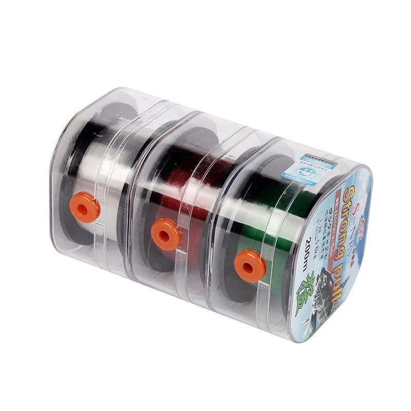 200M Super Strong Fluorocarbon Fishing Line Carbon Fiber Leader Line Salt Sinking Line 0.1Mm-0.6Mm Wear Resistant Standard