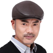 Новая мужская Кепка из искусственной кожи, новая Нежная мужская Кепка для мальчиков