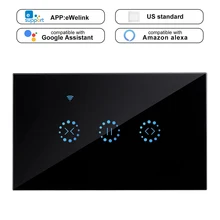 ЕС/Великобритания/США приложение eWeLink Wifi Smart Touch занавес переключатель голосового управления Alexa и Google телефон управление для занавеска с электроприводом