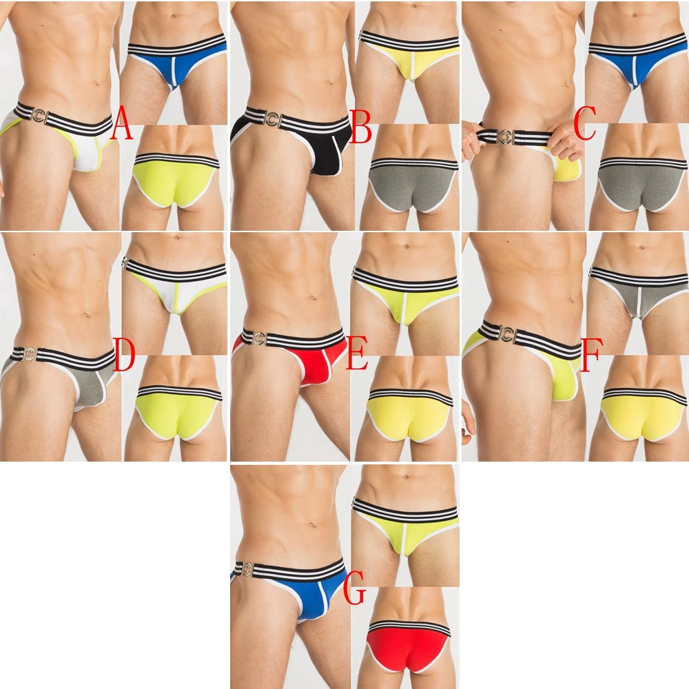 

3Pcs/Lot Low Waist Sexy Men's Briefs Comfortable Men Underwear Cotton Sexy Briefs Male Underwear cueca Bikini Briefs M~ XXXL
