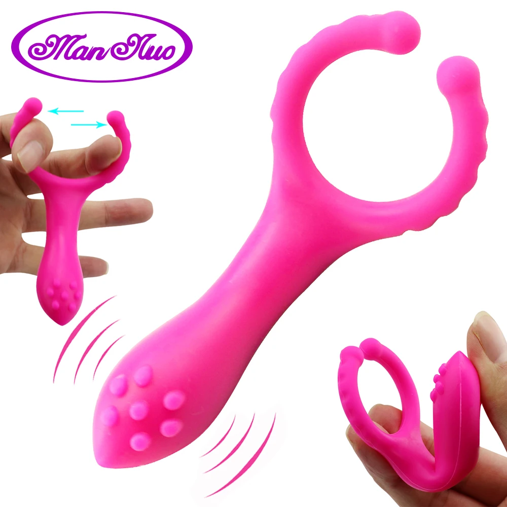 Silicone Penis Bondage Vibrators G Spot Stimulate font b Dildo b font Anal Butt Plug Vibration