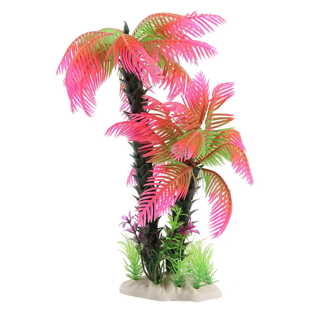 Искусственное растение большой аквариумный Декор цветное украшение аквариума искусственное пластиковое растение