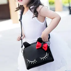 Милый маленький кошелек с кошкой для маленьких девочек, детские мини-сумки с бантами