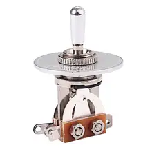 1 шт. GN119 3 Way с серебряный наконечник ВЧ шайба гитары переключатель перекидной переключатель Селекторный