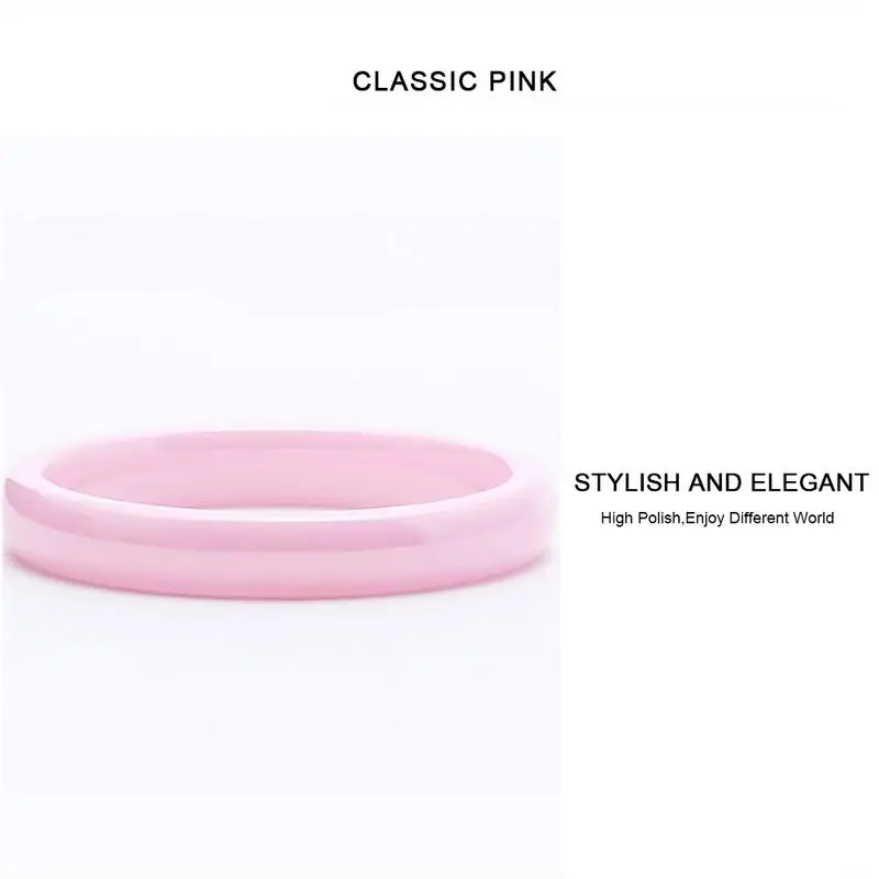 3mm Ceramic Ring Simple Fashion Modern Arc Plate Tricolor Ring Wedding Rings Ornaments For Women Men Couple Jewelry Accessories