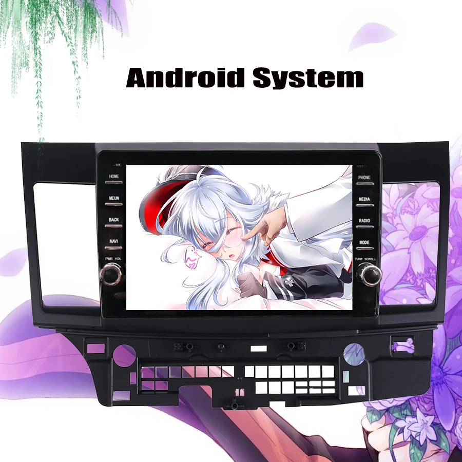 Top Android 9.0 car dvd Octa core for Mitsubishi Lancer  2008 2009 2010 11 2012 2013 2014 2015 car stereo navigator Autoradio player 1