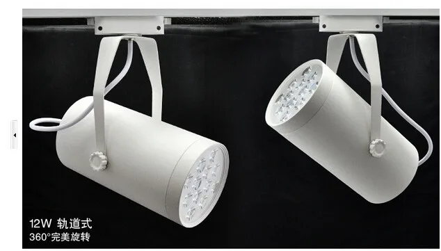 Conduziu a Iluminação da Trilha para Loja de Roupas Pces Faixa Luz Spotlight Suspender Montado ou Teto Jóia Showroom 20 Dhl 12w Led 16 20 pces dhl 12w led faixa luz