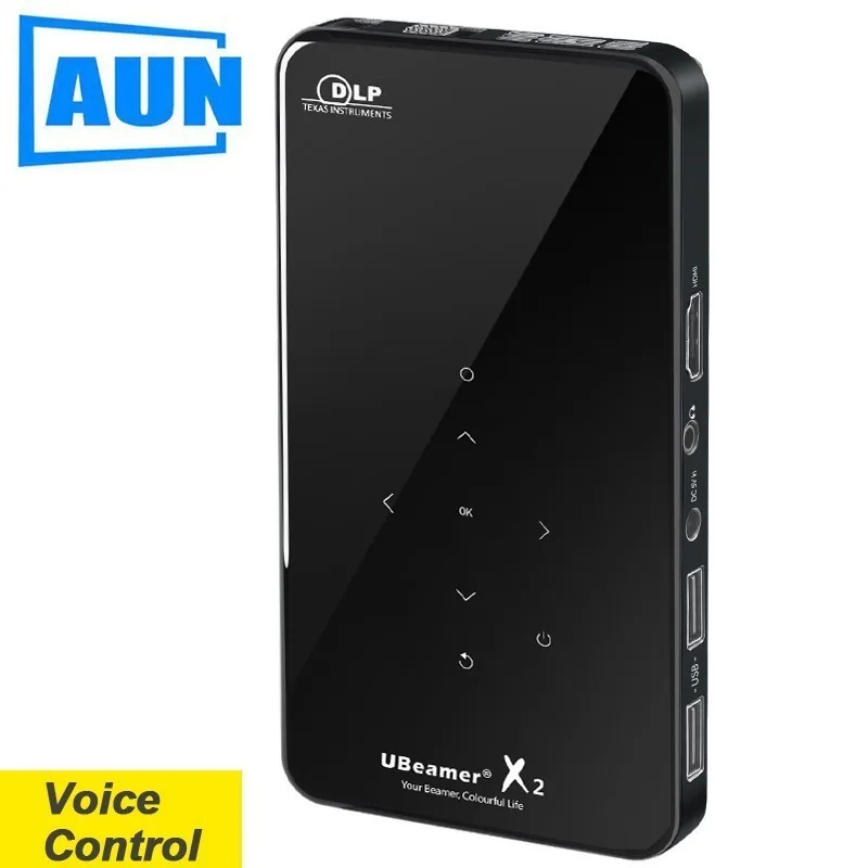 Brand AUN Mini Projector X2.WiFi Android (Optional voice control,RAM:2G+ROM:16G) Support 1080P, 3D Beamer for Home Theater Brand AUN Mini Projector X2.WiFi Android (Optional voice control,RAM:2G+ROM:16G) Support 1080P, 3D Beamer for Home Theater