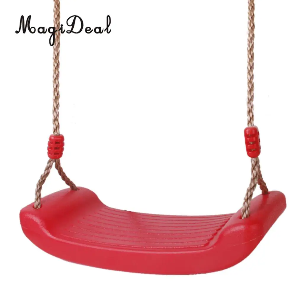 MagiDeal Outdoor Swing Set Seat with Rope for Garden Playground Park Picnic Accessory Adult Kids Children Outdoor Toy MagiDeal Outdoor Swing Set Seat with Rope for Garden Playground Park Picnic Accessory Adult Kids Children Outdoor Toy