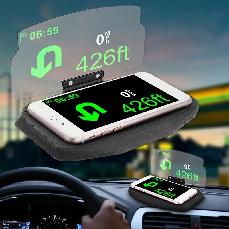 SPEEDWOW лобовое стекло автомобиля проектор HUD Дисплей Универсальный 6 дюймов