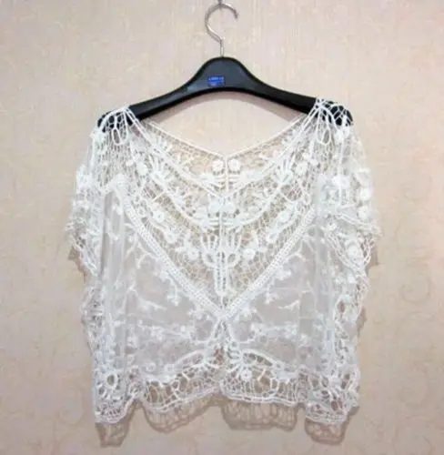 

Hot Sale 2019 Summer Women Short Sleeve Elegant Crochet Lace Crop Top Hollow Out Tank Tops New Slim Ladies Thin Vest