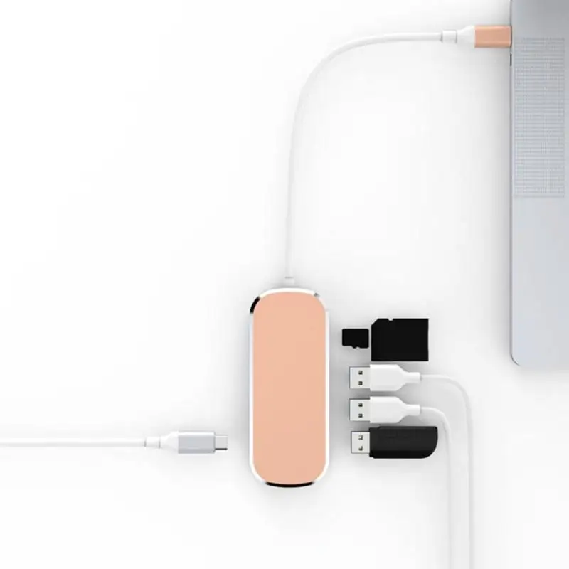 6 in 1 USB C Hub Type C to USB 3.0 PD TF Card Reader Adapter for MacBook 2019 New Computer Peripherals USB Hubs Wholesale 6 in 1 USB C Hub Type C to USB 3.0 PD TF Card Reader Adapter for MacBook 2019 New Computer Peripherals USB Hubs Wholesale