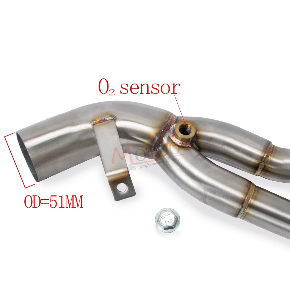 Мотоцикл Полный выхлопных газов Системы слипоны коллекторная труба передняя Труба для HONDA CBR650F CB650F CB 650 F CBR 650F- с выхлопных газов
