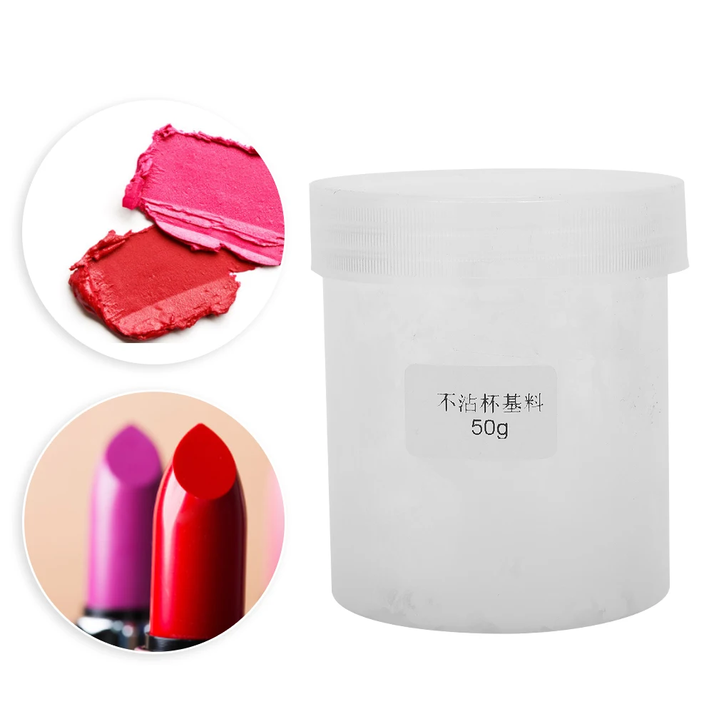 

50g Velvet Lipstick DIY Material Safe Long-lasting Waterproof Non-sticky Lip Cosmetic Paste Material Matte Lipstick Lip Blam