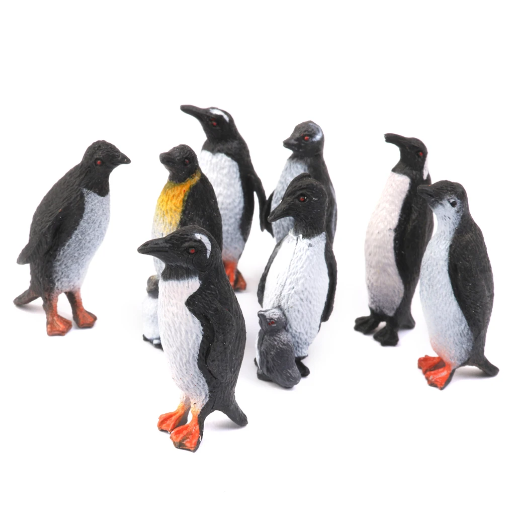 8 шт. пластиковый Пингвин океан животное модель образовательные детские игрушки подарок