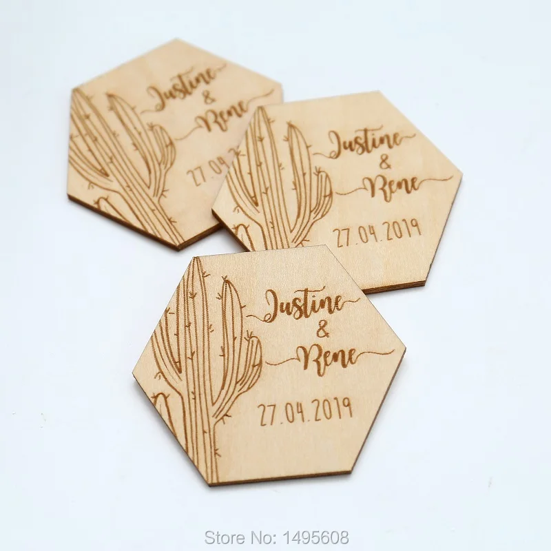  Cactus Wedding Save the Date MagnetsCustom Wedding invitations cards Rustic favor magnets wedding g - 32954210805