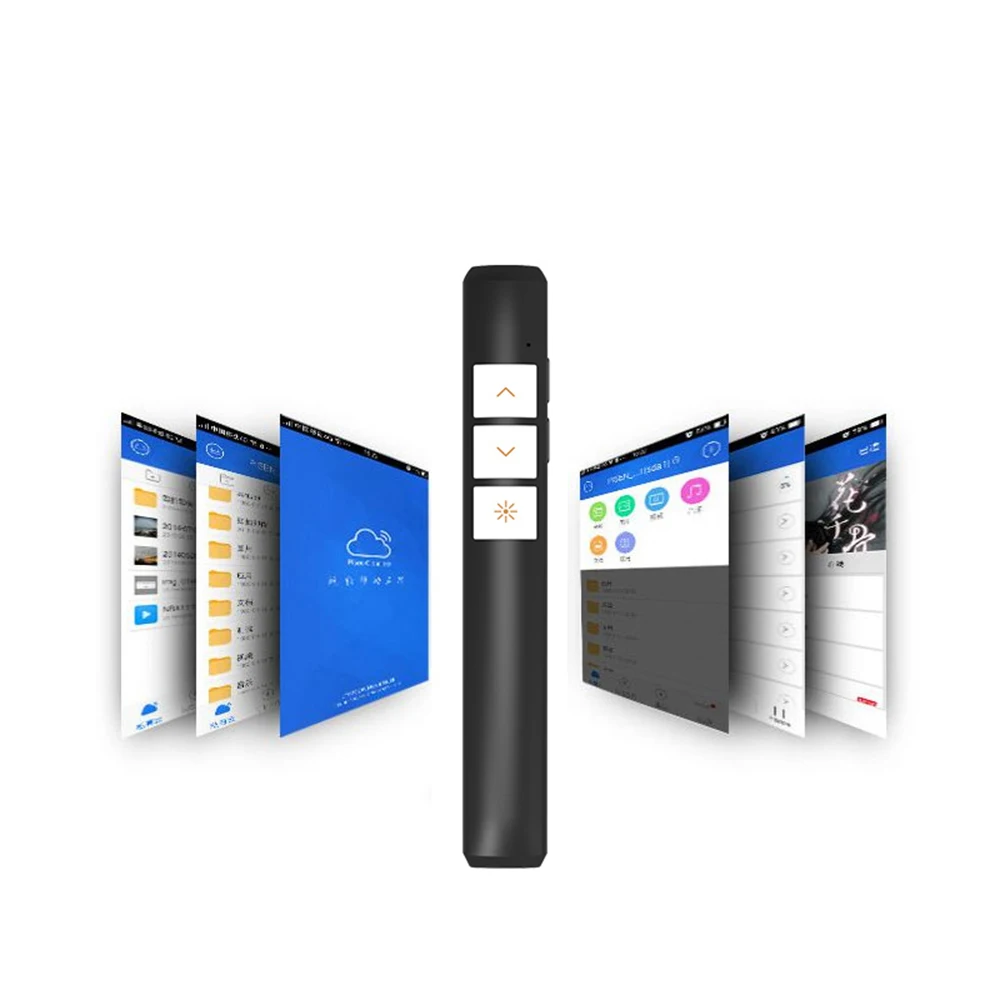 

Wireless Presenter PPT Flip Pen Present Remote Controller Rechargeable Slide Advancer Laser Pointer for School Buisness