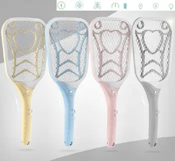 

USB Rechargeable Electric Mosquito Swatter with LED Illumination