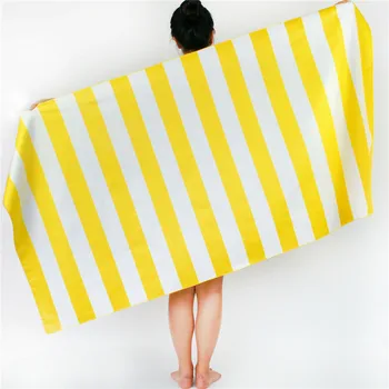 

Striped Extra Large Microfibre Lightweight Beach Towel - Quick Dry- Travel Towel
