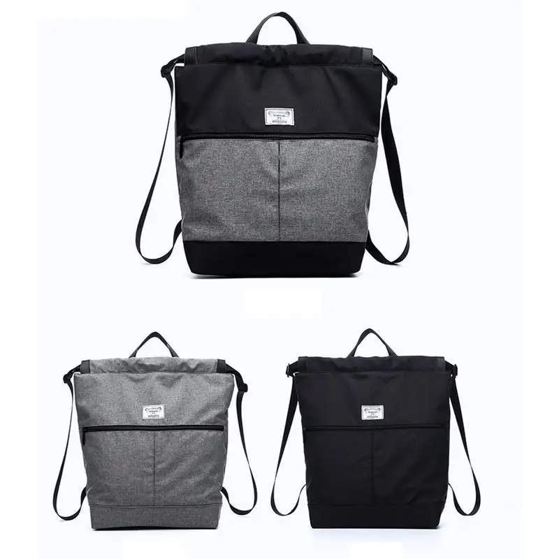

Unisex Backpack Short-Distance Travel Bag Sports Fitness Gym Solid Color Simple Style Unisex Drawstring Backpack For Men Women