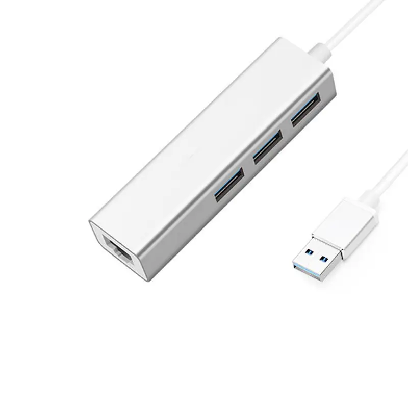 AAAJ 3 Port USB 0 концентратор с Ethernet Поддержка RJ45 10/100/1000 Мбит/с сетевой совместим iMac