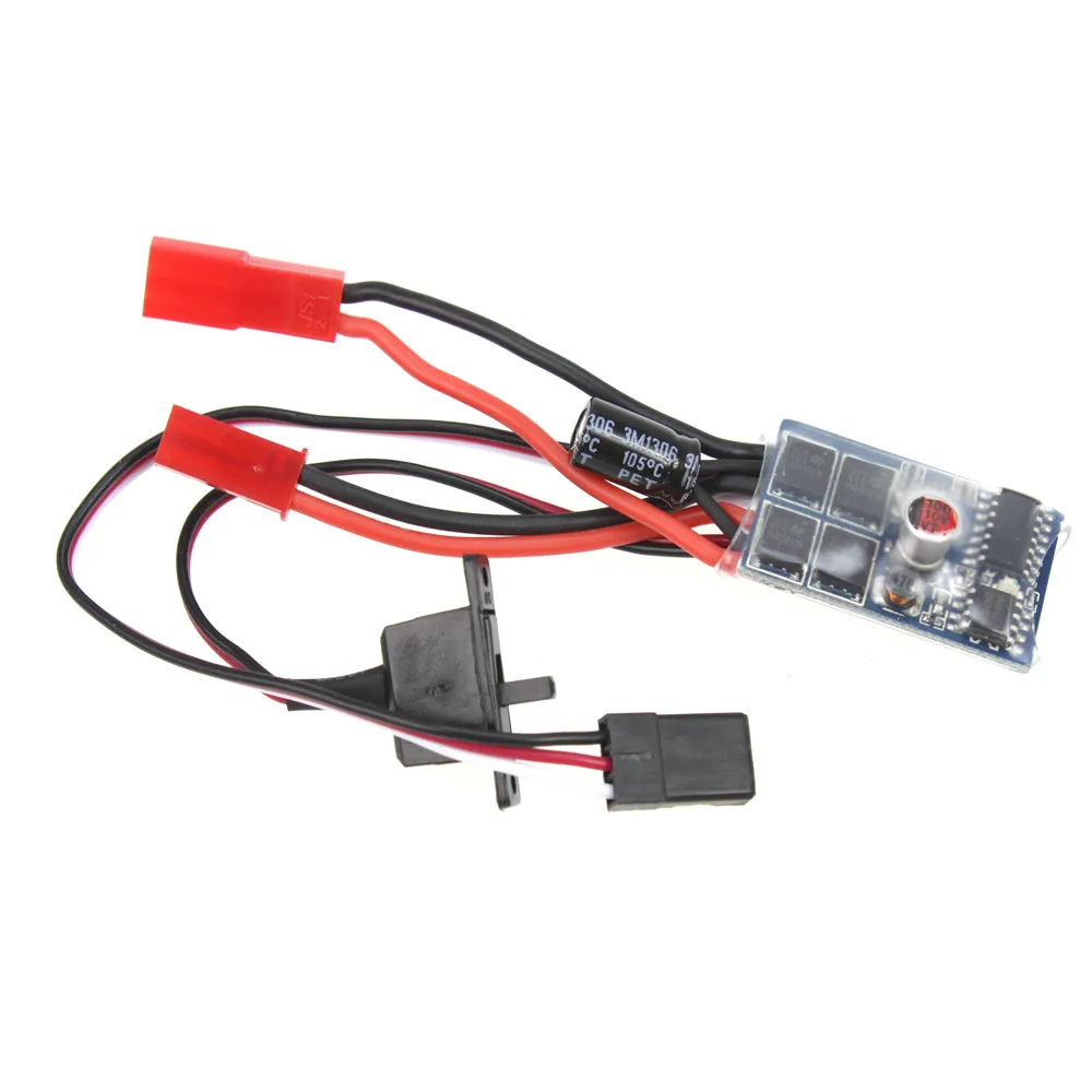 

Rc Car 10A Brushed Esc Two Way Motor Speed Controller No Brake For 1/16 1/18 1/24 Car Boat Tank F05427