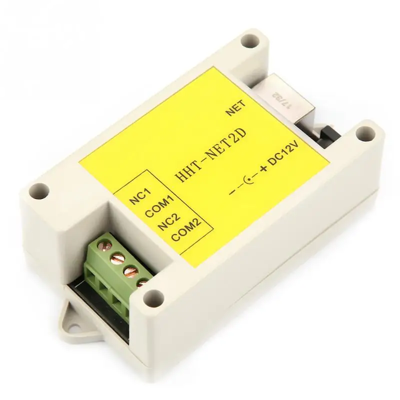 Новинка двухканальный Ethernet ip сетевой релейный модуль DC12V Интернет сторожевое