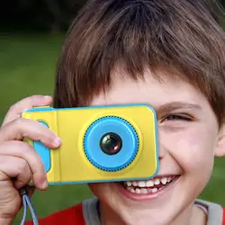 Детская цифровая камера мини-камера маленькая зеркальная Спортивная камера игрушка мультфильм игра фото подарок на день рождения розовый