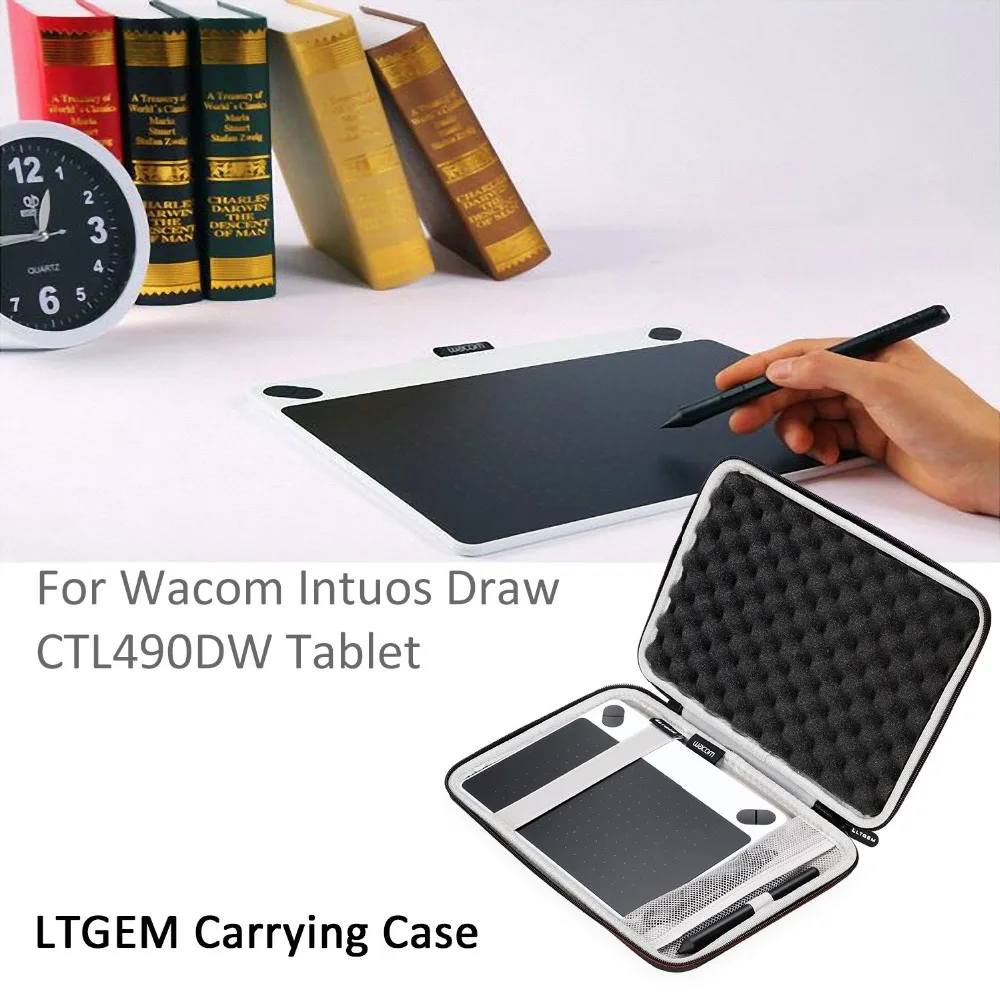 Чехол LTGEM для Wacom induos Draw/Art/Comics/Photo 490 Series маленький размер цифровой графический