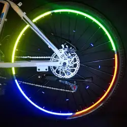 26 дюймов велосипедный отражатель флуоресцентный MTB велосипед наклейка Велосипедное колесо ободок Светоотражающая наклейка s Наклейка