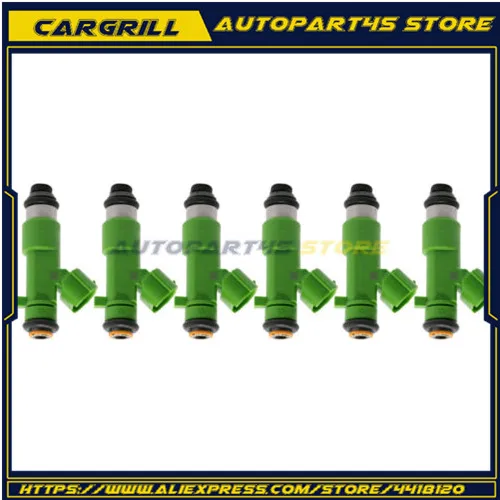 

6pcs/lot for green Fuel Injector 550cc 14002-AN001 16600-JF00A For 2009-2013 3.8L 14002AN001 16600JF00A for Nissan
