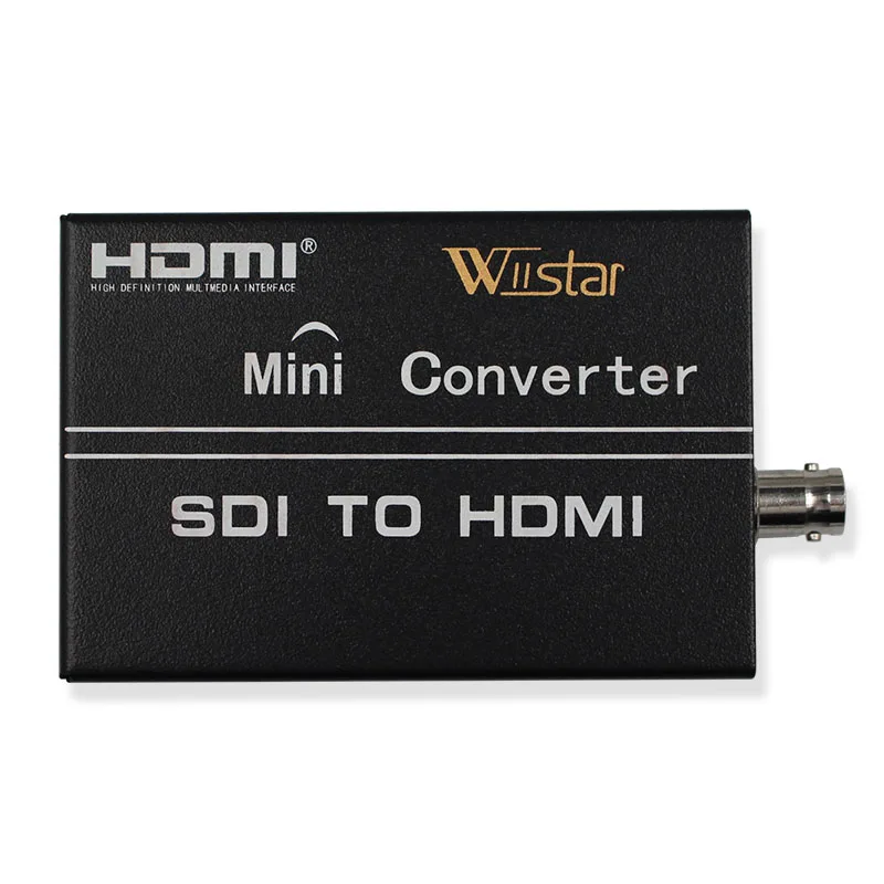 Wiistar HDMI к HDMI аудио видео конвертер SDI к HDMI Поддержка SD/HD/3G-SDI BNC к HDMI адаптер 720P 1080P для HDTV монитора