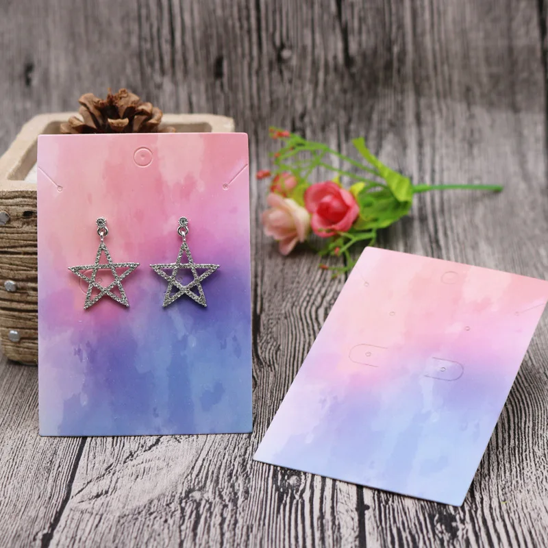 

Jewelry Cardboard Display Card Creative Star Earring Card Jewelry Earring Card DIy Earrings Cardboard Packaging