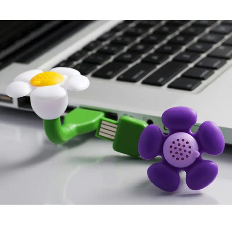 

2018 Creative USB Air Purifier Flower Shape Air Cleaner Ionizer Air Freshener Aromatherapy Device For Home Computer Decor