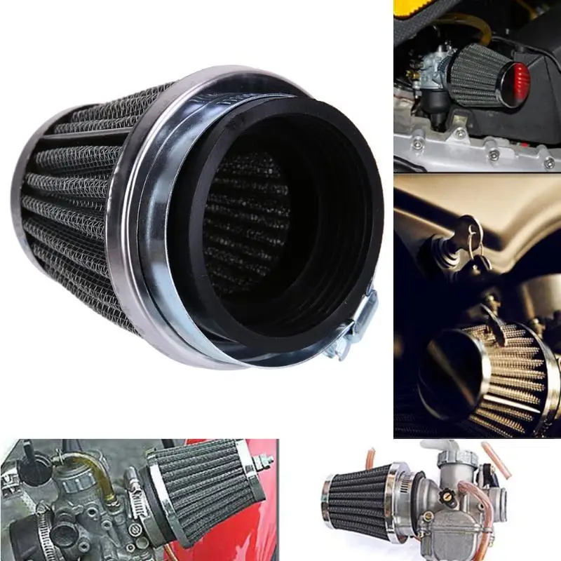 

New 39mm Double Layer Motorcycle Air Filter Steel Net Filter Gauze Universal Motor Cleaner For Scooter Atv